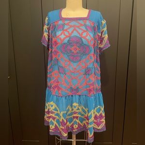 BCBGMAXAZRIA Embroidered Dress - sz S / 6